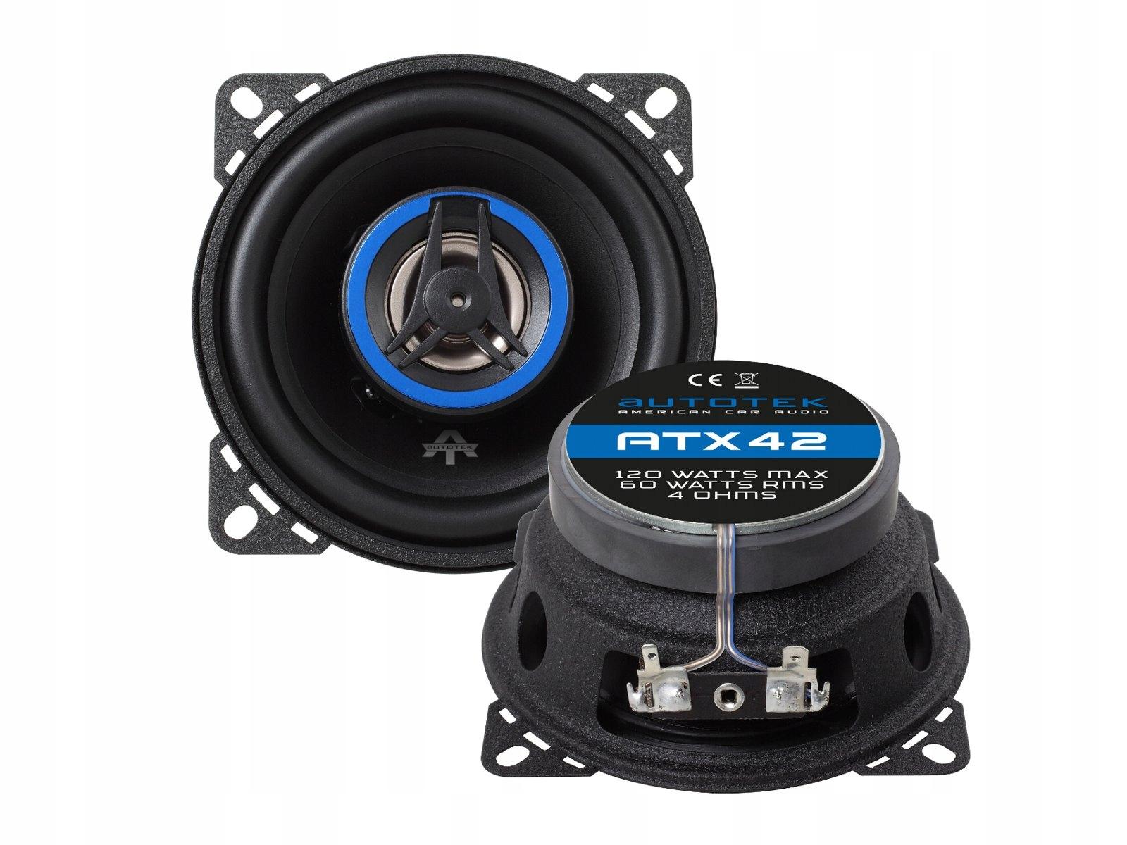 Autotek ATX42 двухполосные динамики RMS 60W 10CM