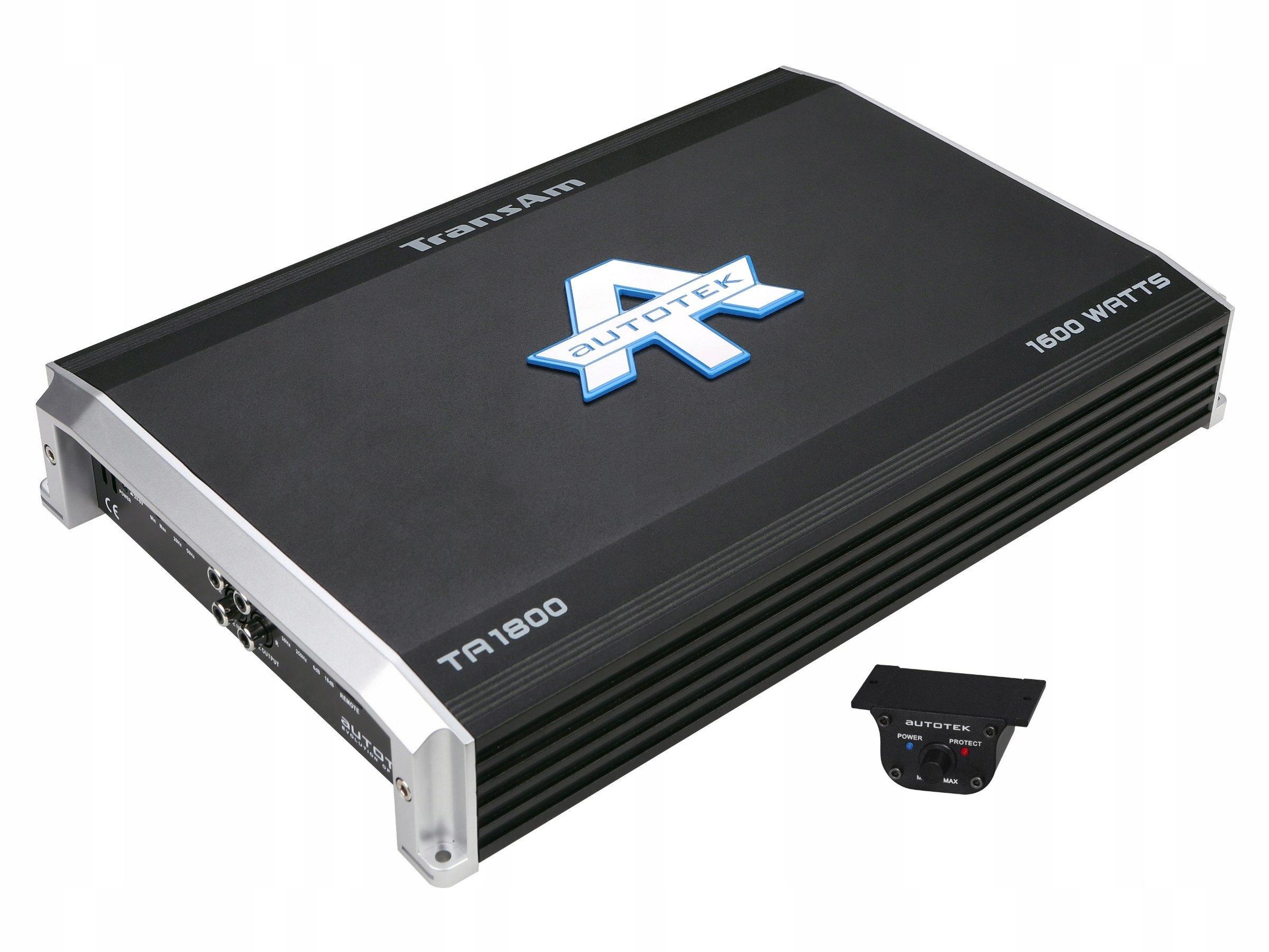 Autotek TA1800 Підсилювач 1-канали, RMS потужність 1x800w