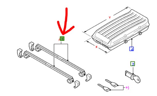 БАГАЖНИК НА ДАХ FORD MONDEO Mk3 COMBI 2000-
