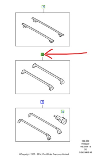 FORD MONDEO Mk4 COMBI БАГАЖНИК НА КРЫШЕ НА РЕЙКАХ