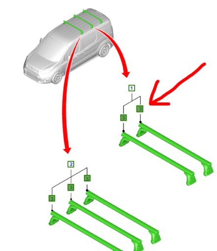 БАГАЖНИК НА ДАХ FORD TRANSIT TOURNEO CONNECT 2013-