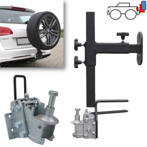 ДЕРЖАТЕЛЬ ЗАПАСНОГО КОЛЕСА БАГАЖНИКА ДЛЯ БУКСИРОВОЧНОГО КРЮКА, НАКЛОНЯЕМОЕ КОЛЕСО 12-19