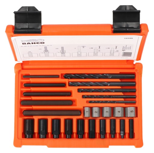 BAHCO 1418S НАБОР СЪЕМНИКОВ ДЛЯ СЛОМА ВИНТОВ, ЗАКЛЕПОК, ШПИЛЬК