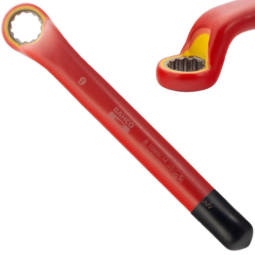 BAHCO 2MV-9 КЛЮЧ КІЛЬЦЕВИЙ ЗІЗОЛЬОВАНИЙ VDE 1000V 9 мм