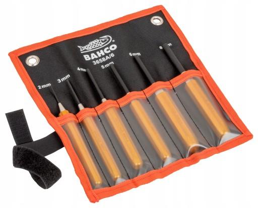 BAHCO 3658A/6 НАБОР ИЗ 6 ПУАНСОВ С РУЧКОЙ