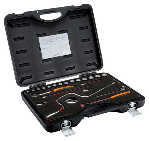 НАБОР ГОЛОВОК BAHCO ERGO 3/8, ДВЕНАДЦАТЬ УГОЛЬНЫХ, МЕТРИЧЕСКИЕ