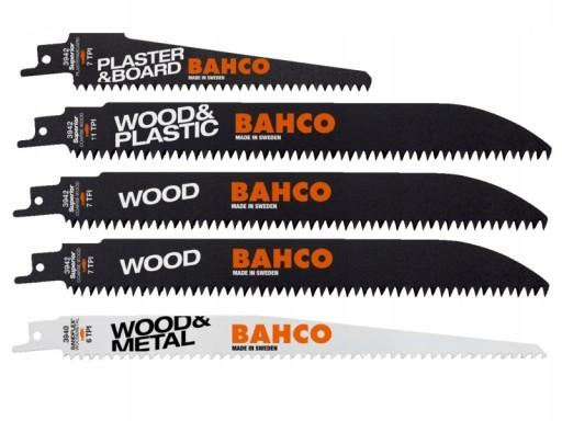 BAHCO Набор полотен для сабельной пилы, дерево 3942