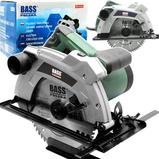 ЦИРКУЛЯРНАЯ ПИЛА BASS 185 мм РЕЗКА 1800 Вт