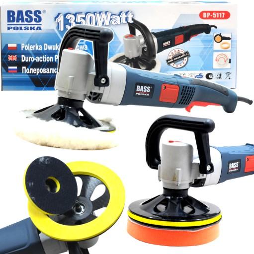 АВТОПОЛИРОВКА BASS 180 мм ДВУХСТОРОННЯЯ 1350 Вт
