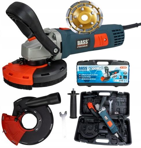 BASS ПОЛЬЩА ШЛІФУВАЛЬНА МАШИНА БЕТОННО-ФРЕЗЕРНА МАШИНА РЕГУЛЮВАННЯ М'ЯКОГО СТАРТУ + ДИСК