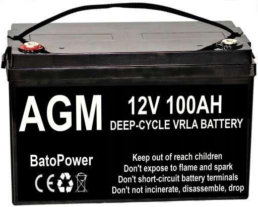 АКУМУЛЯТОР BATOPOWER 12V 100AH ​​​​ГЛИБОКИЙ ЦИКЛ