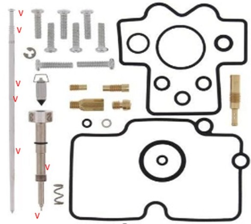 CK30866 - КОМПЛЕКТ ДЛЯ РЕМОНТА КАРБЮРАТОРА HONDA CRF 250R 08