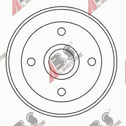 5527-S - БАРАБАН ГАЛЬМІВНИЙ PEUGEOT 205 87-98р