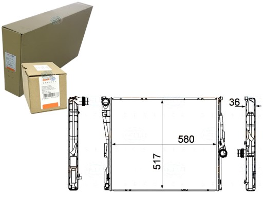 BRH8MK 376 764-771(EXT) - BEHR-HELLA РАДІАТОР BMW E83 X3 01- BEHR HELLA