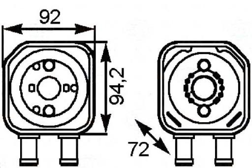 8MO 376 - BEHR HELLA МАСЛООХОЛОДЖУВАЧ BEHR HELLA 028117021C 0