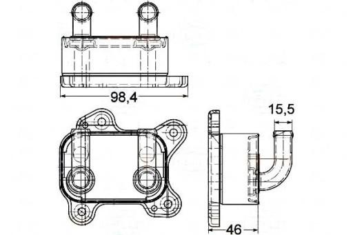 8MO 376 780-601 (BRH) 46578 83912 376780601 - BEHR-HELLA МАСЛООХОЛОДЖУВАЧ BEHR HELLA 97223705 650