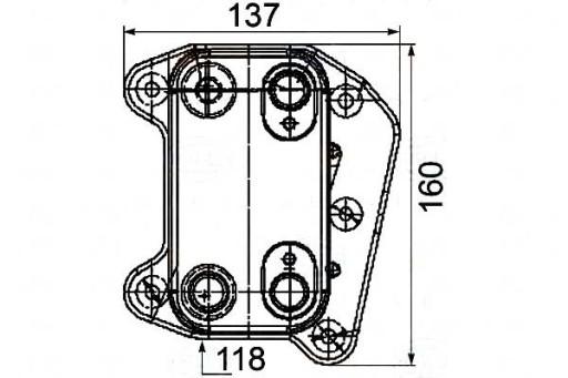 8MO 376 - BEHR HELLA МАСЛООХОЛОДЖУВАЧ BEHR HELLA A6111880501