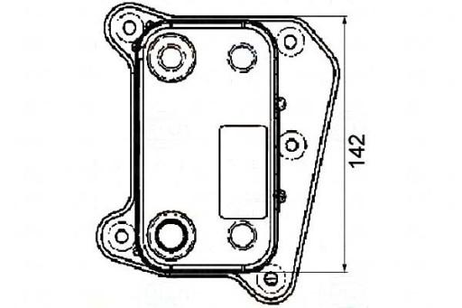 8MO 376 - BEHR HELLA МАСЛООХОЛОДЖУВАЧ MERCEDES C 220 CDI (202