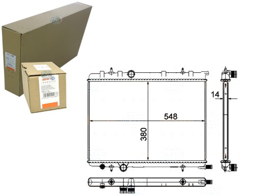 BRH8MK 376 718-051/RS3 - РАДИАТОР ДВИГАТЕЛЯ BEHR HELLA 1330Y6