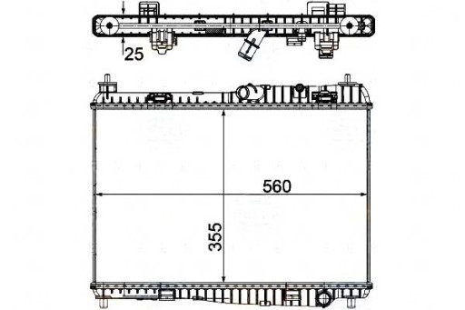 8MK 376 754-764/BRH - РАДІАТОР ДВИГУНА BEHR HELLA 1516267 1548603 8V518