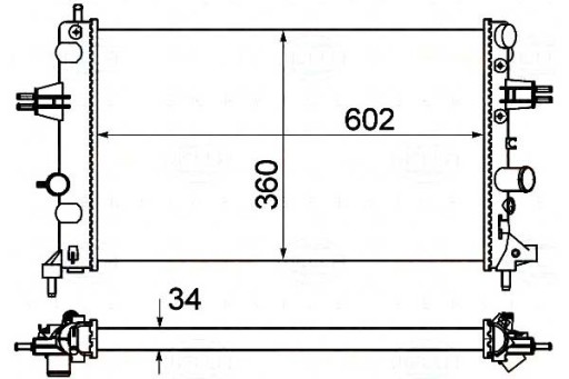 8MK 376 - Радиатор двигателя behr-hella behr hella 1300270 93