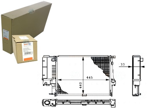 BRH8MK 376 711-084/RS7 - РАДІАТОР ДВИГУНА BEHR HELLA BRH, 8MK 376 711-084