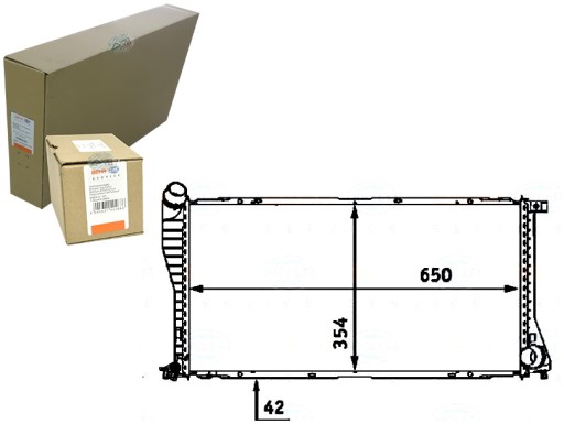 BRH8MK 376 712-394/RS7 - РАДИАТОР ДВИГАТЕЛЯ BEHR HELLA BRH, 8MK 376 712-394