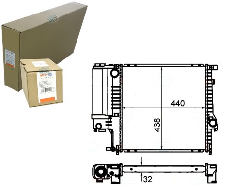 BRH8MK 376 713-124/RS7 - РАДІАТОР ДВИГУНА BEHR HELLA BRH, 8MK 376 713-124