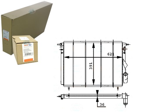 BRH8MK 376 716-211/RS7 - РАДІАТОР ДВИГУНА BEHR HELLA BRH, 8MK 376 716-211