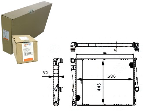 BRH8MK 376 716-271/RS7 - РАДИАТОР ДВИГАТЕЛЯ BEHR HELLA BRH, 8MK 376 716-271