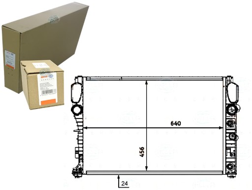 BRH8MK 376 718-024/RS7 - РАДІАТОР ДВИГУНА BEHR HELLA BRH, 8MK 376 718-024