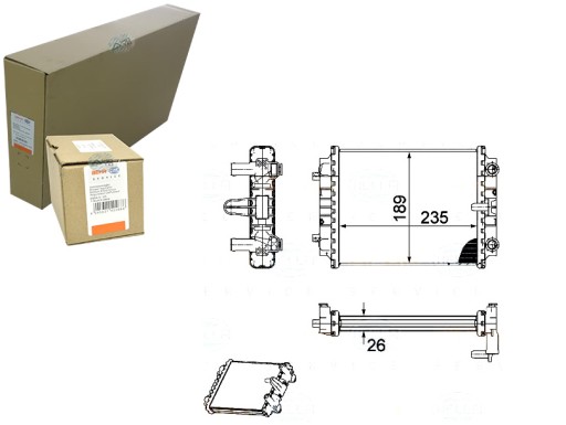 BRH8MK 376 745-661/RS7 - РАДІАТОР ДВИГУНА BEHR HELLA BRH, 8MK 376 745-661