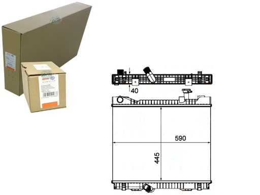 BRH8MK 376 751-221/RS7 - РАДІАТОР ДВИГУНА BEHR HELLA BRH, 8MK 376 751-221