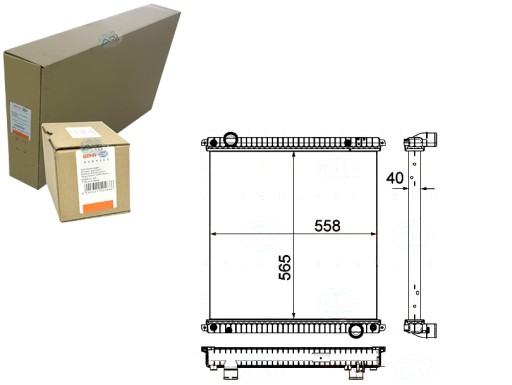 BRH8MK 376 751-251/RS7 - РАДІАТОР ДВИГУНА BEHR HELLA BRH, 8MK 376 751-251