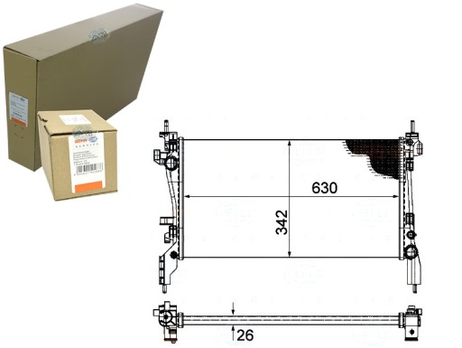 BRH8MK 376 754-561/RS7 - РАДІАТОР ДВИГУНА BEHR HELLA BRH, 8MK 376 754-561