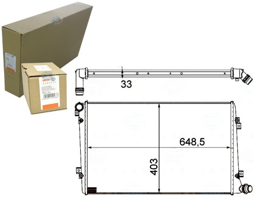 BRH8MK 376 756-701/RS7 - РАДІАТОР ДВИГУНА BEHR HELLA BRH, 8MK 376 756-701