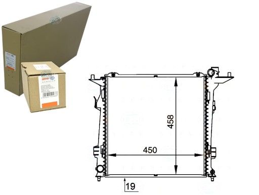 BRH8MK 376 764-471/RS7 - РАДИАТОР ДВИГАТЕЛЯ BEHR HELLA BRH, 8MK 376 764-471