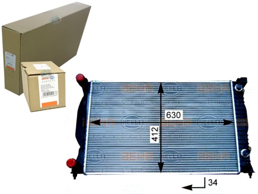 BRH8MK 376 717-234(EXT) - РАДІАТОР ДВИГУНА BEHR-HELLA - СИСТЕМА ОХОЛОДЖЕННЯ SI