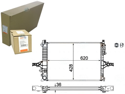 BRH8MK 376 - РАДИАТОР ДВИГАТЕЛЯ BEHR-HELLA - СИСТЕМА ОХЛАЖДЕНИЯ SI