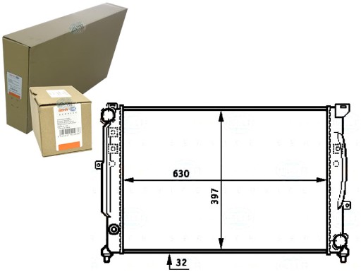 BRH8MK 376 715-334/SERW - BEHR HELLA ВОДЯНИЙ КУЛЕР AUDI A4 2.6 (8D2. B5)