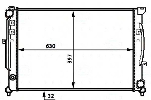 8MK 376 715-334 BRH/BOX - BEHR HELLA ВОДЯНИЙ КУЛЕР AUDI A4 2.6 (8D2. B5)