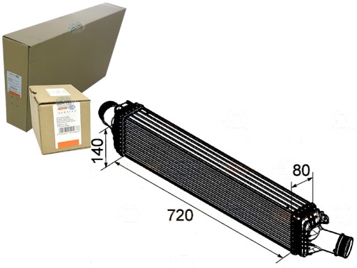BRH8ML 376 - BEHR HELLA INTERCOOLER ЗАРЯДЖЕНИЙ ПОВІТРЯНИЙ ОХОЛОДЖУВАЧ
