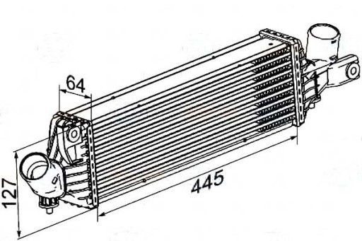 8ML 376 - BEHR HELLA ИНТЕРКУЛЕР ВОЗДУХООХЛАДИТЕЛЬ НАДАРЕННОГО ВОЗДУХА