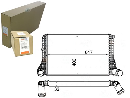 BRH/8ML 376 - BEHR HELLA ИНТЕРКУЛЕР ВОЗДУХООХЛАДИТЕЛЬ НАДАРЕННОГО ВОЗДУХА