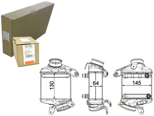 BRH/8ML 376 - BEHR HELLA ИНТЕРКУЛЕР ВОЗДУХООХЛАДИТЕЛЬ НАДАРЕННОГО ВОЗДУХА