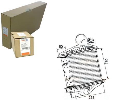BRH/8ML 376 - BEHR HELLA INTERCOOLER ЗАРЯДЖЕНИЙ ПОВІТРЯНИЙ ОХОЛОДЖУВАЧ
