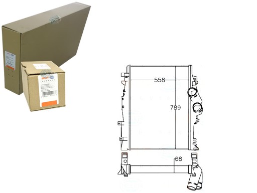 BRH/8ML 376 - BEHR HELLA INTERCOOLER ЗАРЯДЖЕНИЙ ПОВІТРЯНИЙ ОХОЛОДЖУВАЧ