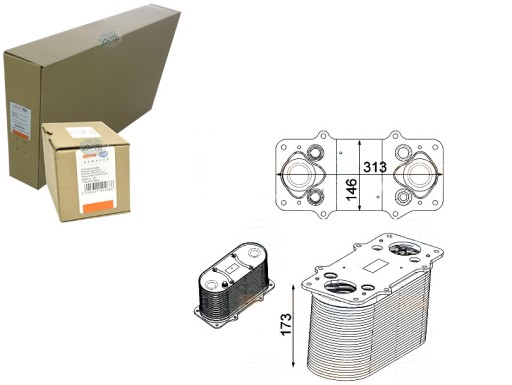 BRH/8ML 376 - BEHR HELLA INTERCOOLER ЗАРЯДЖЕНИЙ ПОВІТРЯНИЙ ОХОЛОДЖУВАЧ