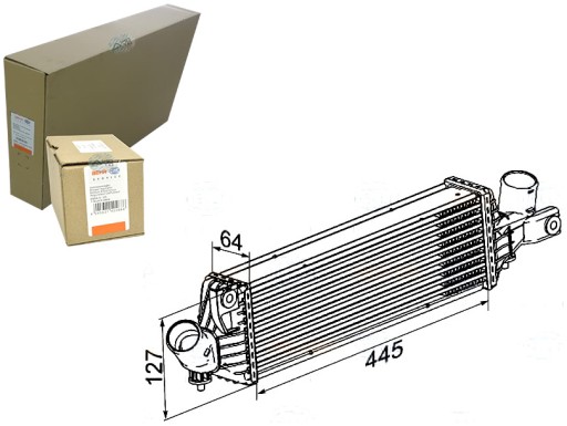 BRH8ML 376 - BEHR HELLA ИНТЕРКУЛЕР ВОЗДУХООХЛАДИТЕЛЬ НАДАРЕННОГО ВОЗДУХА