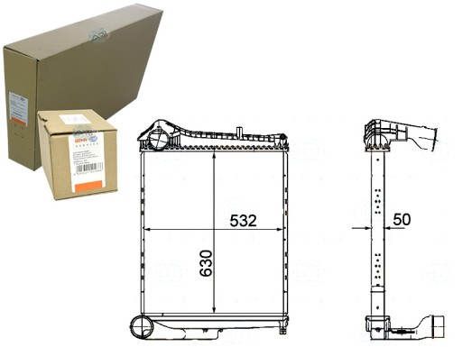 BRH8ML 376 - BEHR HELLA ИНТЕРКУЛЕР ВОЗДУХООХЛАДИТЕЛЬ НАДАРЕННОГО ВОЗДУХА